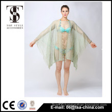 Adults Age Group and Printed Technics sexy lace beach poncho